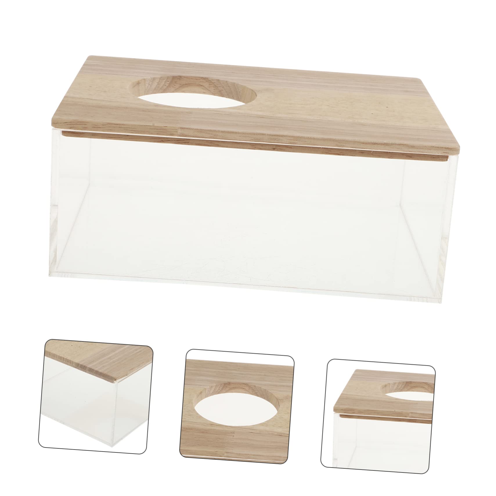 Transparente Hamsterbadewanne aus Acryl mit Feinem Sandbad Leicht und Sicher für Kleine Haustiere für Zuhause und Tiergeschäft