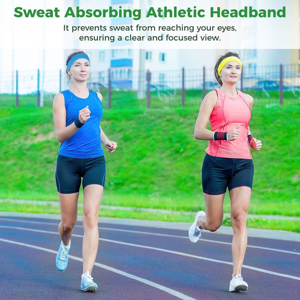 21 diademas deportivas de alta elasticidad, transpirables, unisex, absorben el sudor, para correr, yoga, senderismo