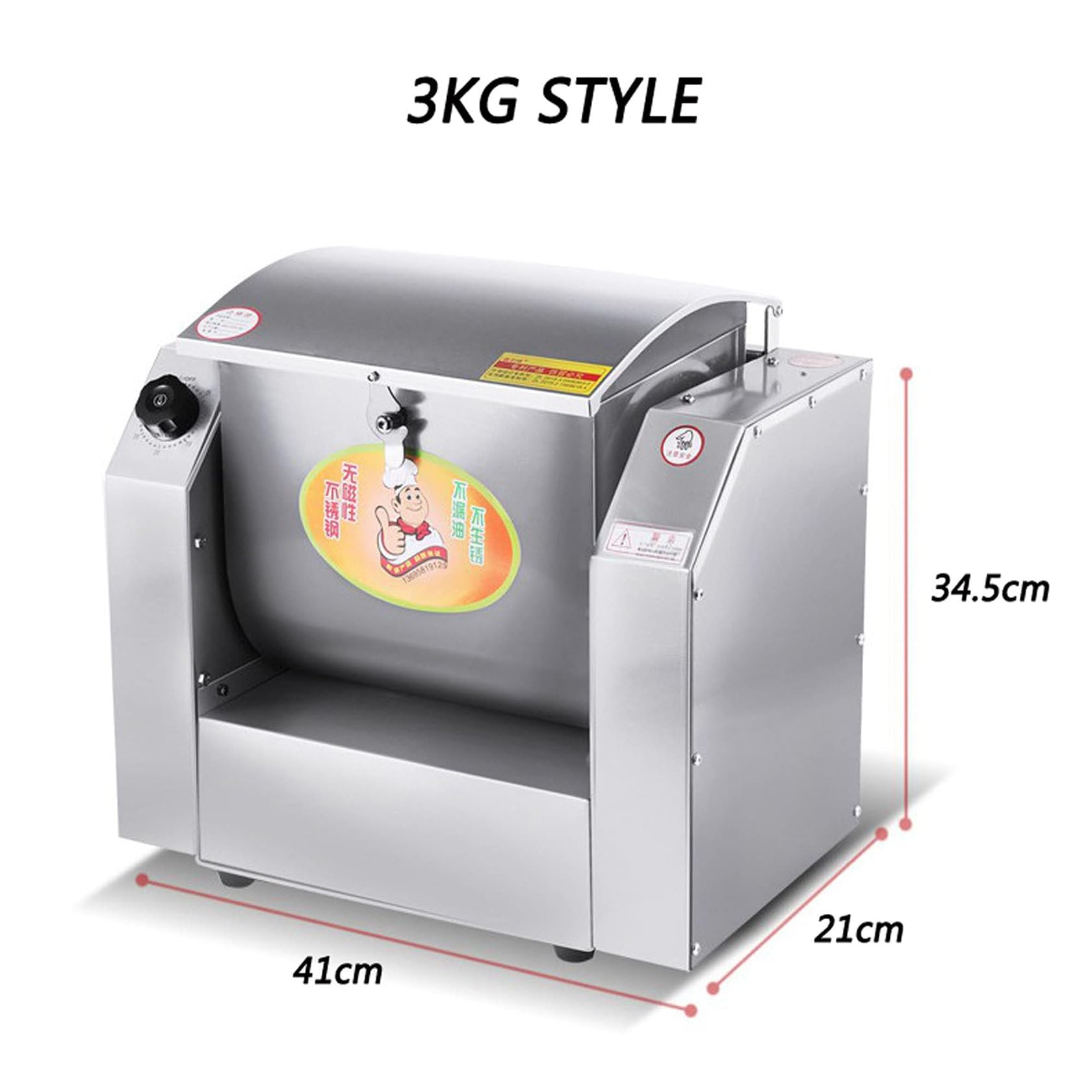 Impastatrice Professionale Per Farina Con Capacità Di 3/5 Kg Per Pasta, Impastatrice Elettrica, Impastatrice Per Farina, Impastatrice Automatica Per Farina, Macchina Professionale 30-50 Kg/H,110V