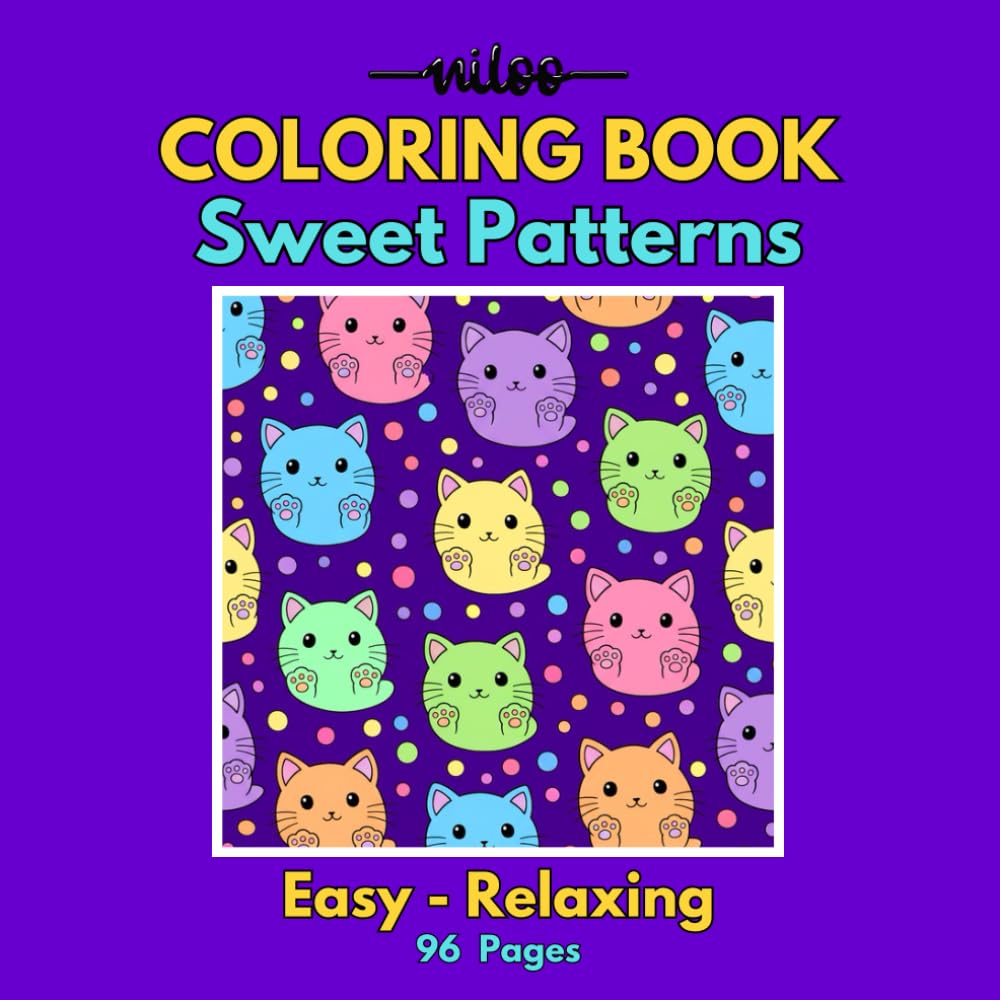 Sweet Patterns!: Easy-Bold coloring pages