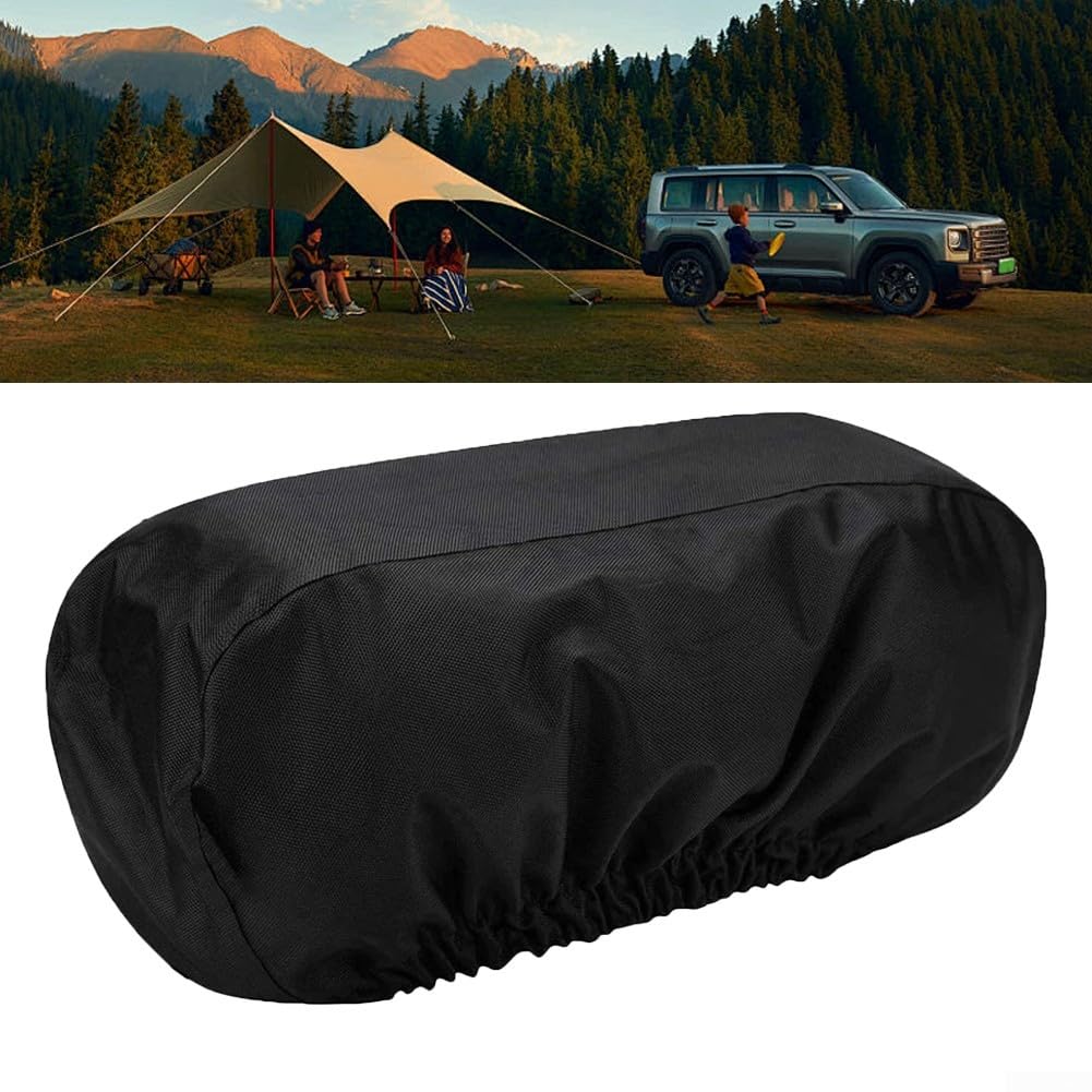 Copertura per verricello elettrico, con fascia elastica, per la maggior parte degli argani elettrici fino a 7.937,9 kg, per verricelli 9719, 48 x 19 x 24 cm (nero)