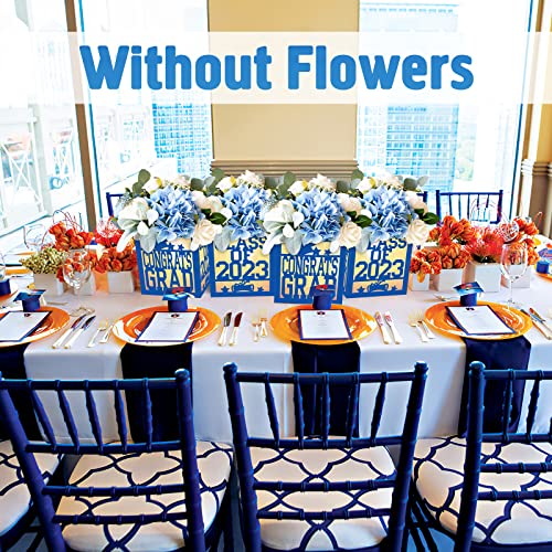 Sinasasspel Blue Graduation Table Centerpieces Boxes For Class Of 2023 Congrats Grad School College Party Photo Props Table Home Decorations Supplies, Set Of 4 #TOP3