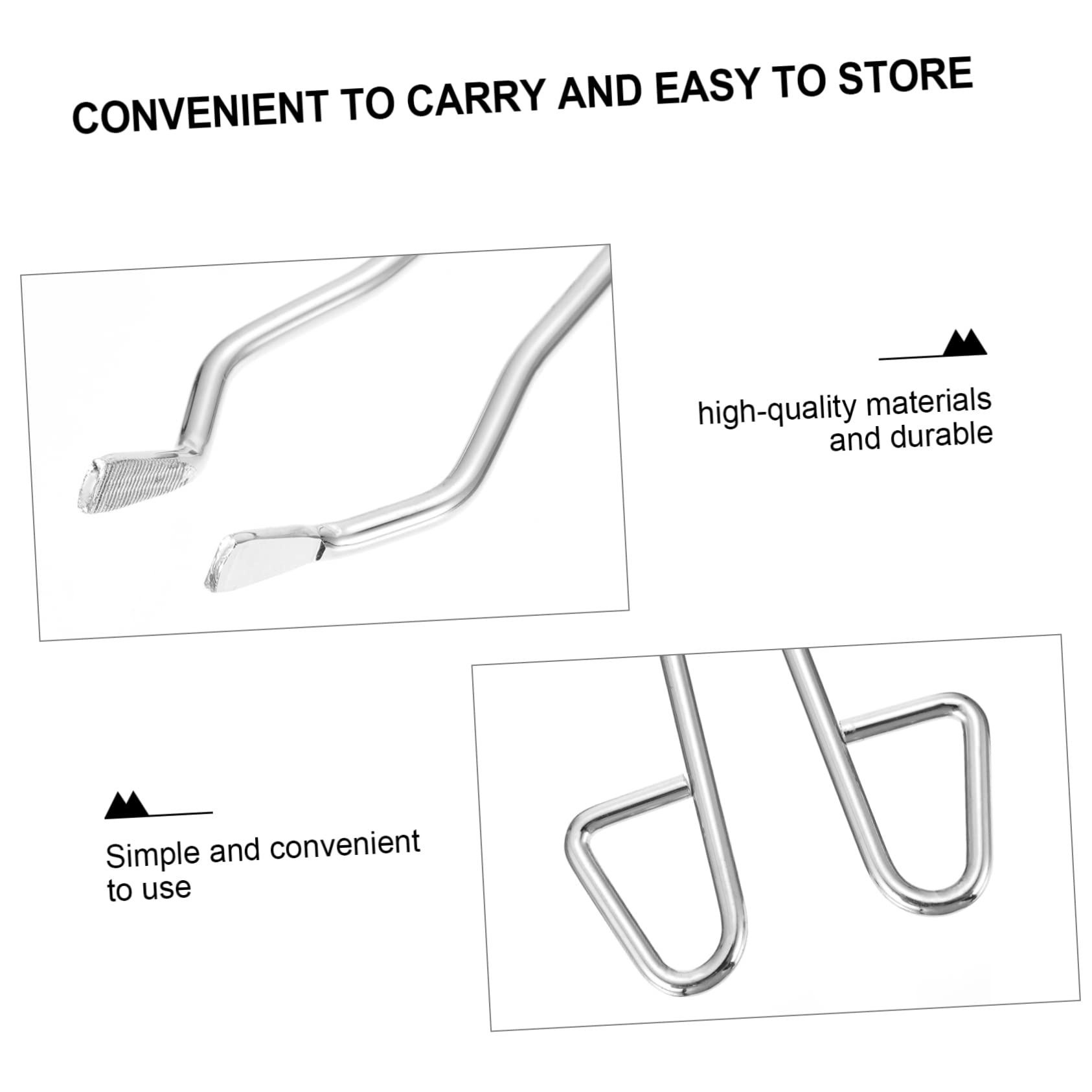 STOBAZA Crucible Clip Smooth Surface Design Stainless Steel Beaker Clamp Lightweight Safe for Learning Experiment