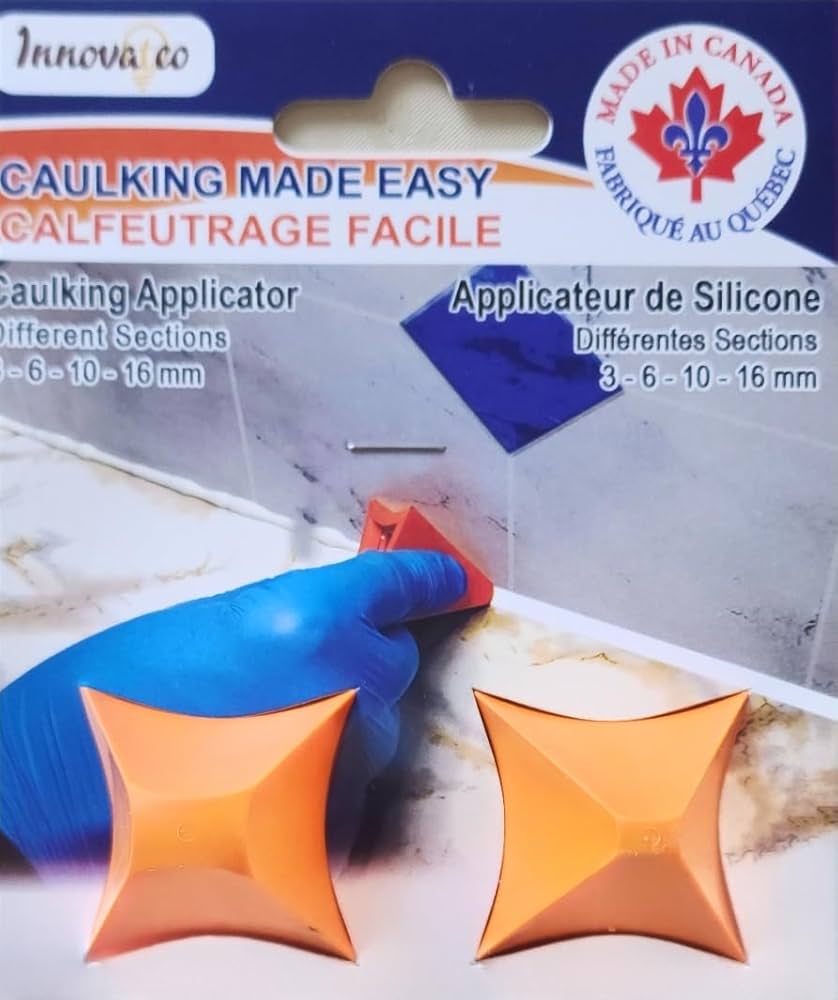 Silicone Caulking Tool Reusable Silicone Seam Tools,2 PCS Caulk Finishing Tool Silicone Caulk Tool Reusable Seam Tools 2 Pcs Caulk Finishing Smoothing Tool Caulking Applicator Kitchen Bathroom