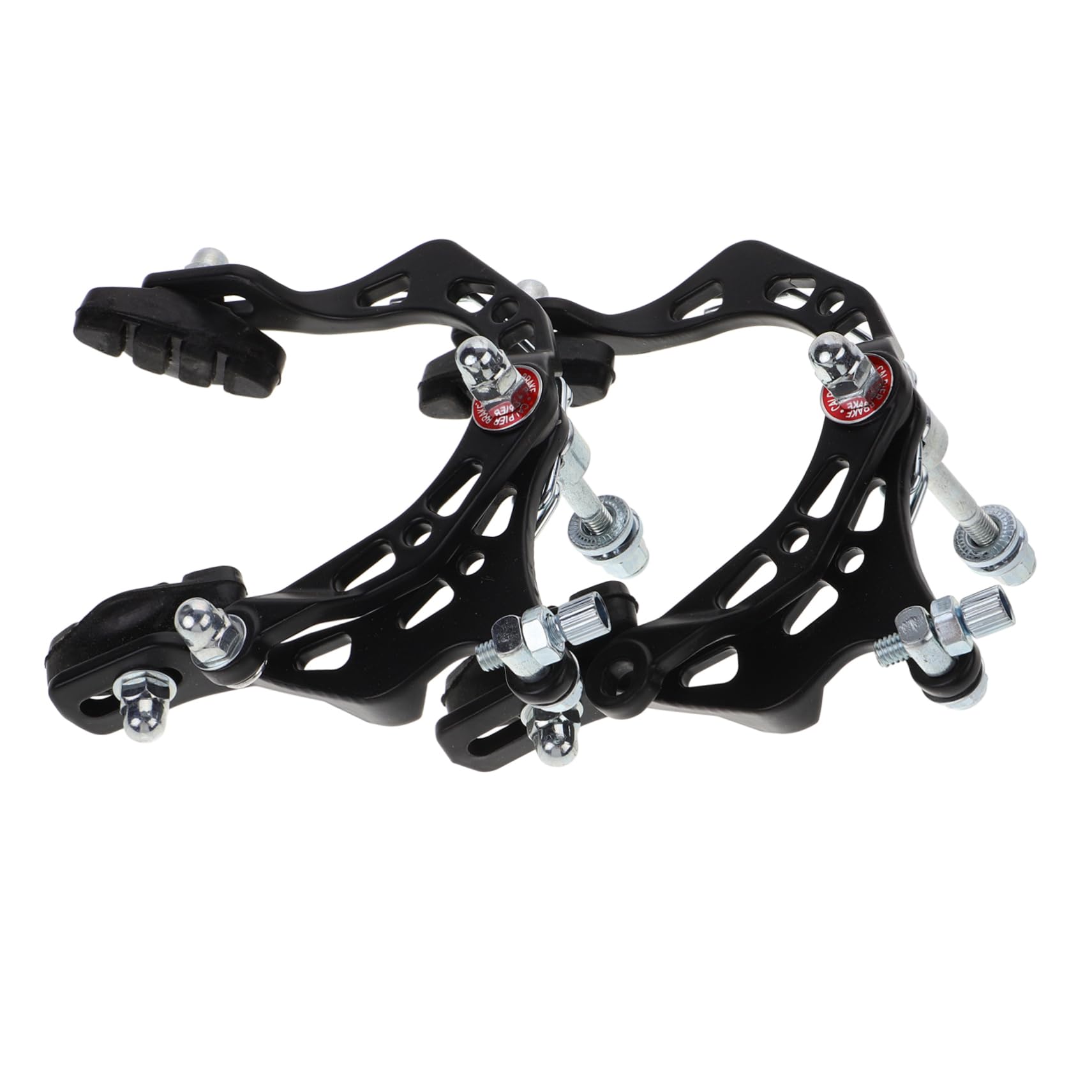 Mikikit 2Pcs Bike Brake Calipers Set Front Rear Brake System for Road and Mountain Bikes Durable and Stable Structure for Enhanced Stopping Power Weather Resistant