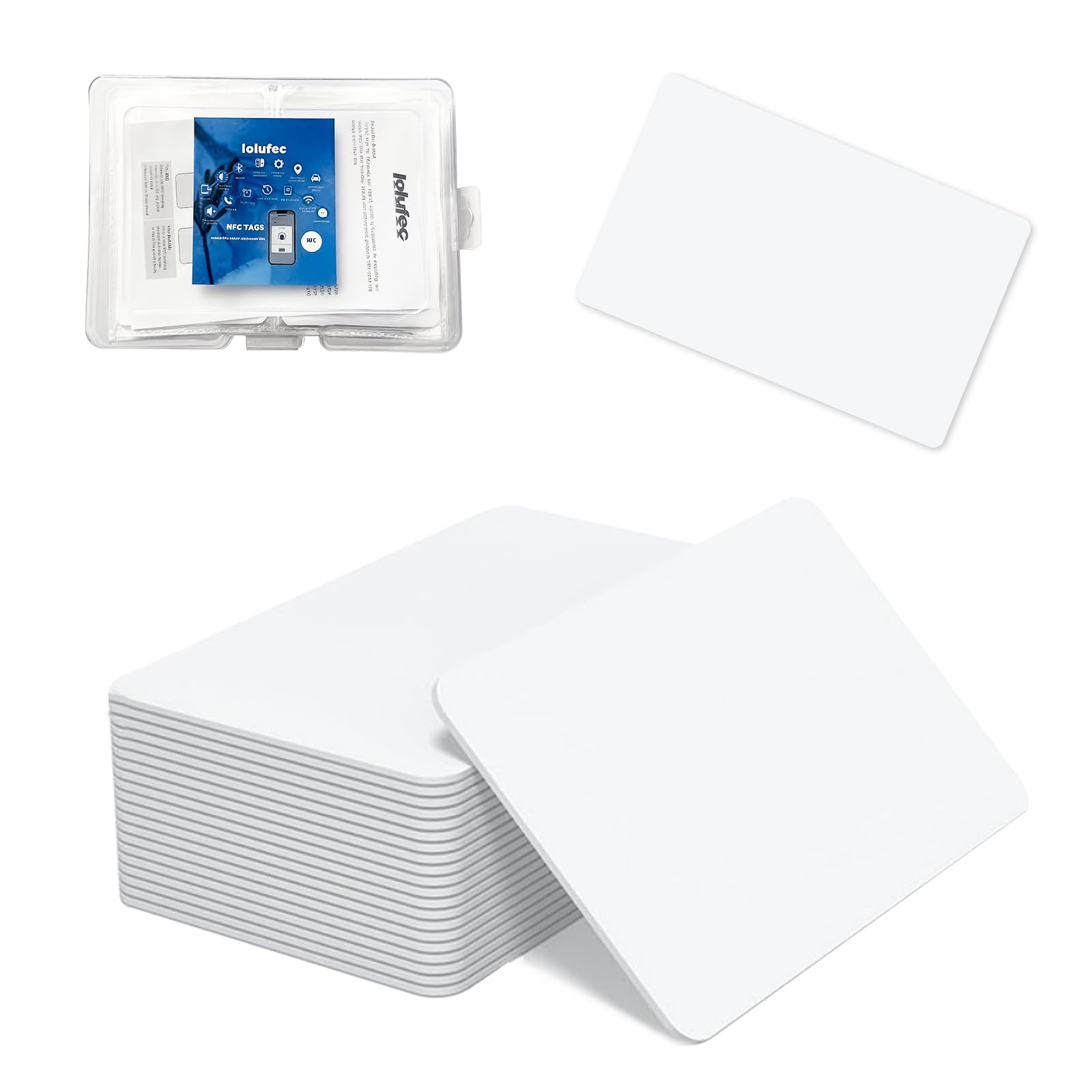 30 etiquetas NFC NTAG216 216 tarjetas NFC chip NFC RFID NFC tarjetas de visita en blanco NFC tarjetas grabables y programables, memoria de 888 bytes, compatible con TagMo y Amiibo y todos los