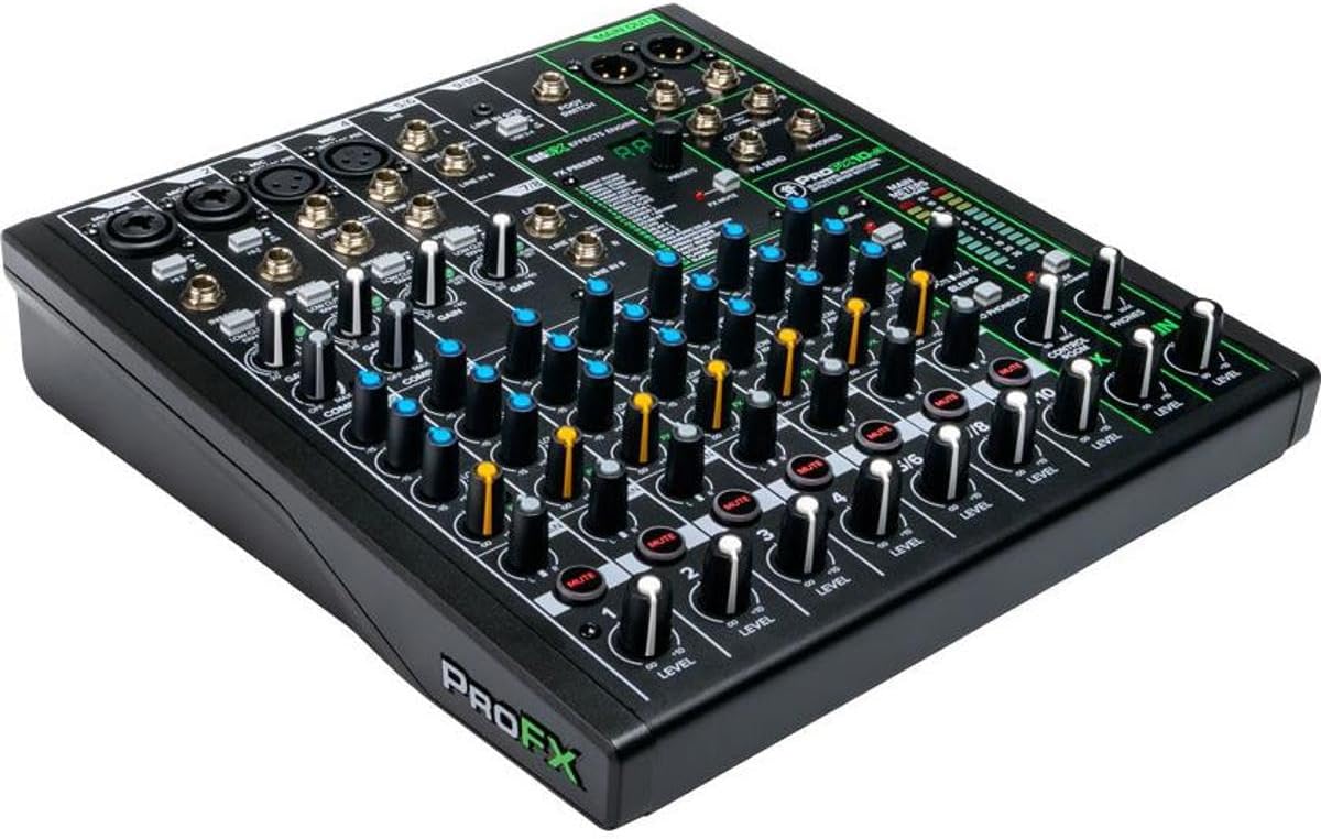 Mackie ProFX10v3 10-Channel Professional Analog Mixer with USB, Onyx Mic Preamps and GigFX Effects Engine
