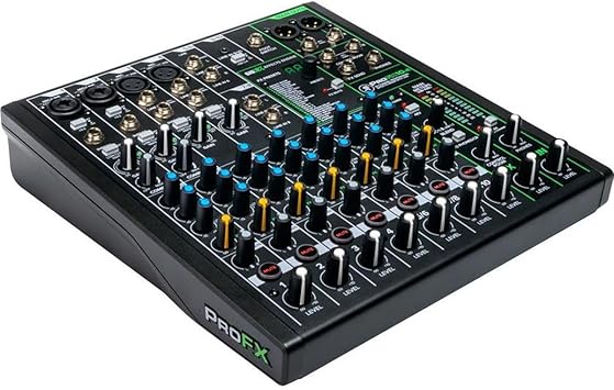 Mackie ProFX10v3 10-Channel Professional Analog Mixer with USB, Onyx Mic