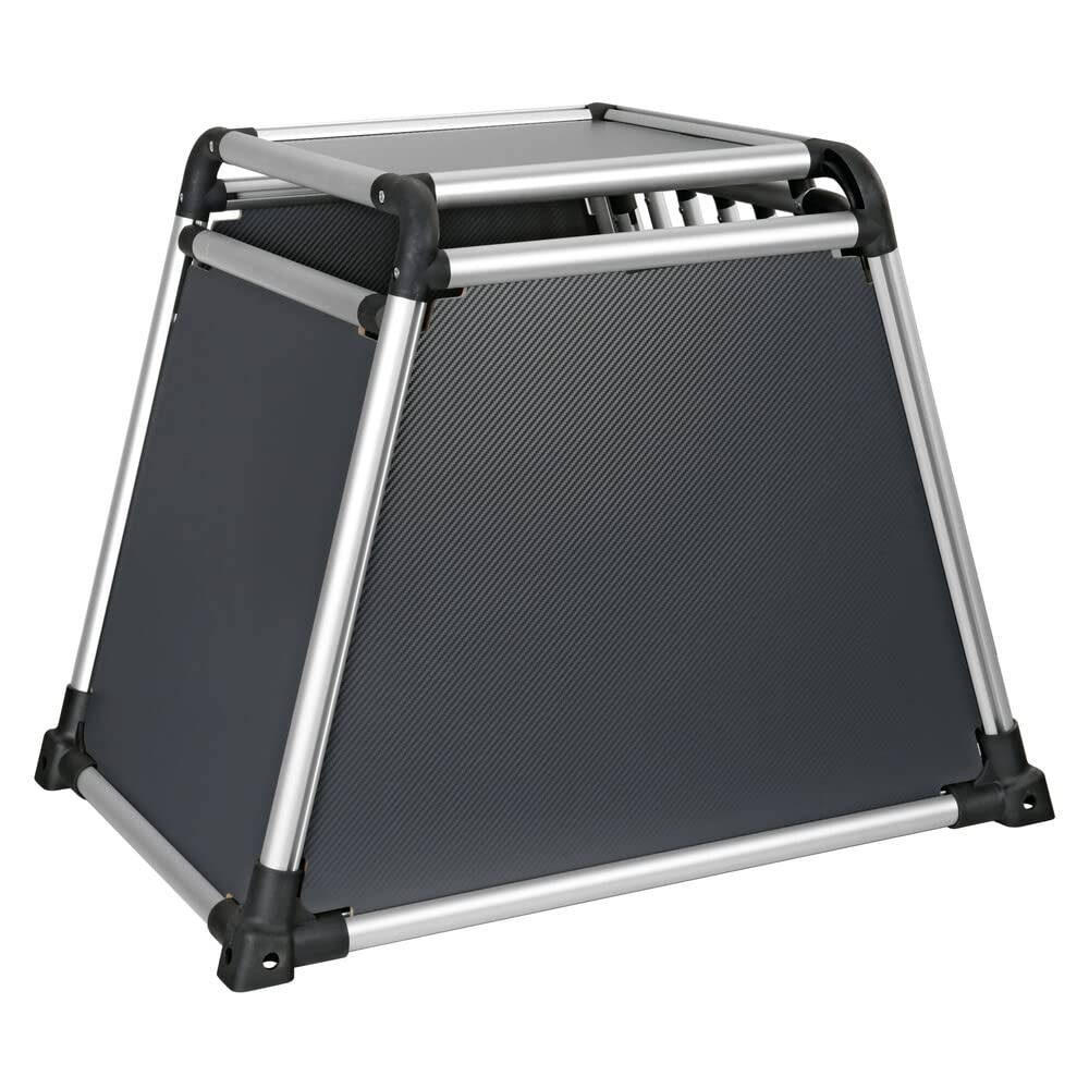 Lampa 60506 Premium, trasportino in Lega di Alluminio, specifico per Il Trasporto di Animali in Auto - Type 6-55 x 77 x H 60 cm