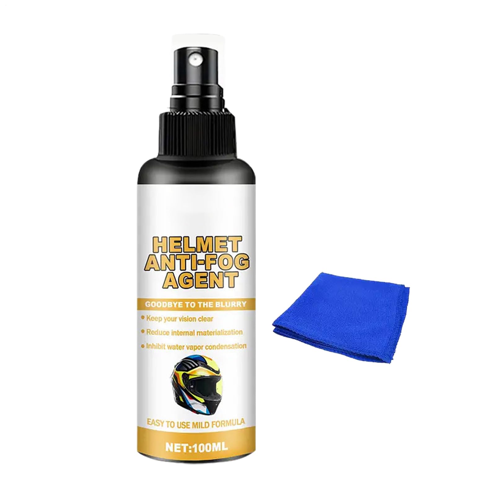Manolyee Spray Anti-Appannamento per Occhiali, Impermeabile e Resistente, 100 ml, Spray Anti-Appannamento per Casco da Moto, per Visiere Goggles, Moto, Sci, Snowboard, Sport, Uomini e Donne