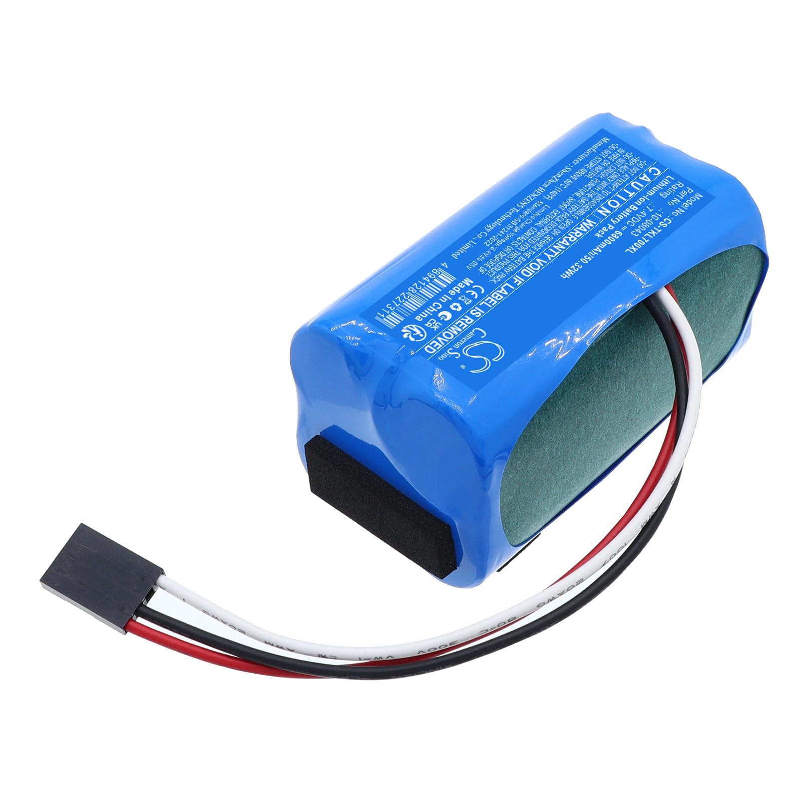 Batterie de rechange compatible avec Theis Theis TKL-7 PN:Theis Theis 10-08043 6800 mAh