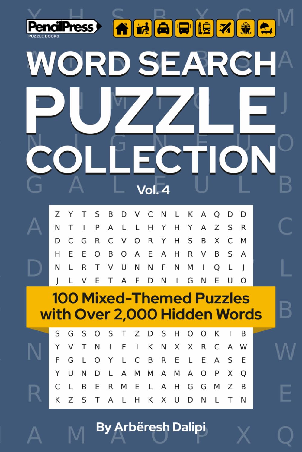 Word Search Puzzle Collection: 100 Mixed-Themed Puzzles with Over 2,000 Hidden Words