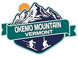 Okemo Mountain Vermont Ski Adventures Souvenir 2 Inch Vinyl Decal Sticker Mountain Design Design 2 2in