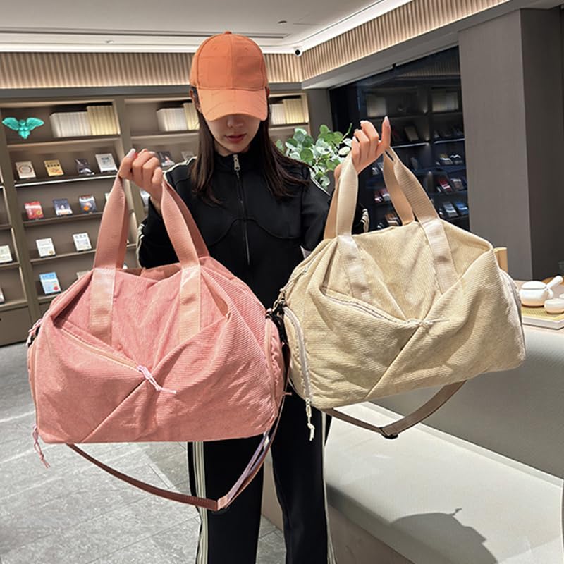 Sac de sport hiver gris en velours côtelé pour ne plus manquer d'espace - 5