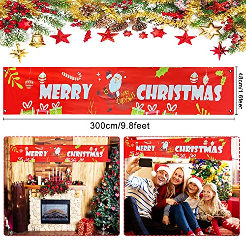 BUENTYA Banner Grande di Buon Natale Banner Merry