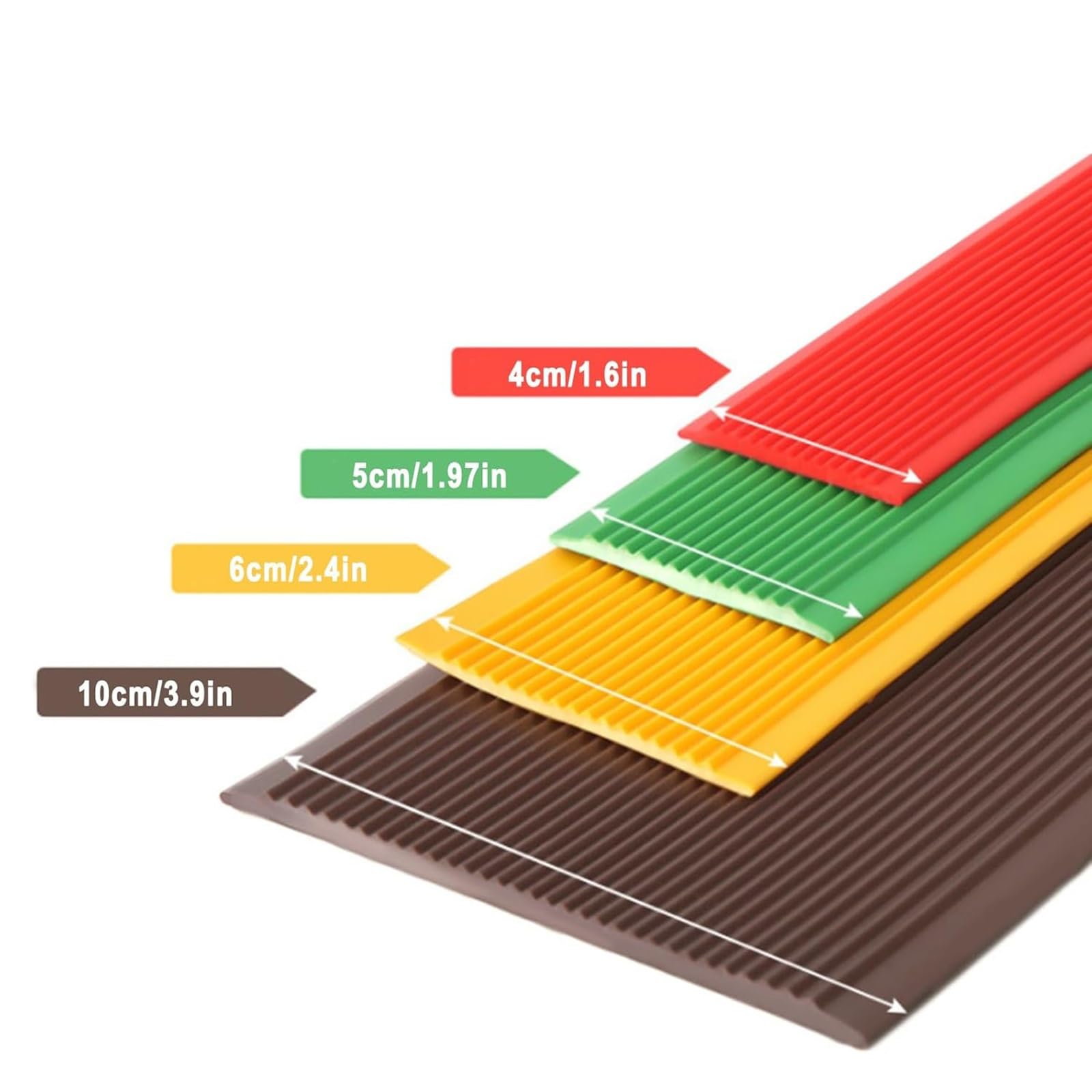 Strisce Antiscivolo Per Scale, Striscia Di Transizione Per Gradini, Protezione Autoadesiva Per Bordi Scale, Nastro Di Sicurezza In Pvc Impermeabile Per Gradini Antiscivolo Per Asili, Hotel(Orange,6cm*