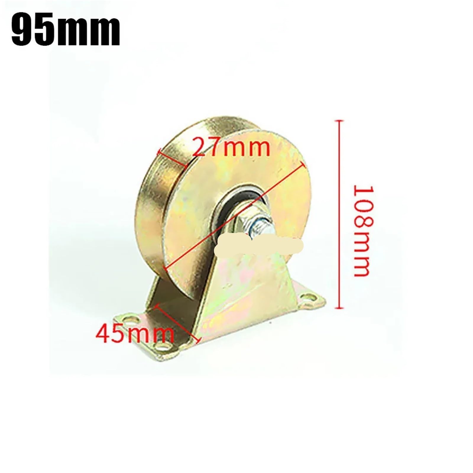 Polea De Acero Inoxidable Polea de riel de 3 piezas, polea de cable de acero for cuerdas, polea de cable de 1 a 8 mm con 2 rodamientos de bolas, polea for puerta corrediza, puerta y ventana Para Exter