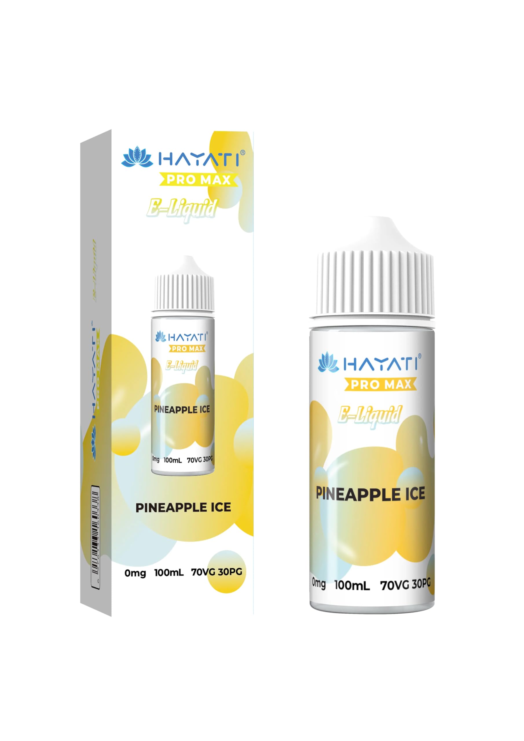 Hayati Pro Max Vape Liquid 100ml with no Nicotine E-Liquid Shortfil  70VG/30PG (Pineapple Ice): Amazon.co.uk: Health & Personal Care