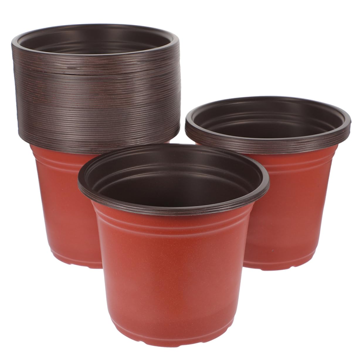 iplusmile 150 Piezas Macetas para Plantar Unidades Macetas Plásticas de Semillero con Drenaje Maceteros Duraderos para Suculentas y Jardinería Reutilizable