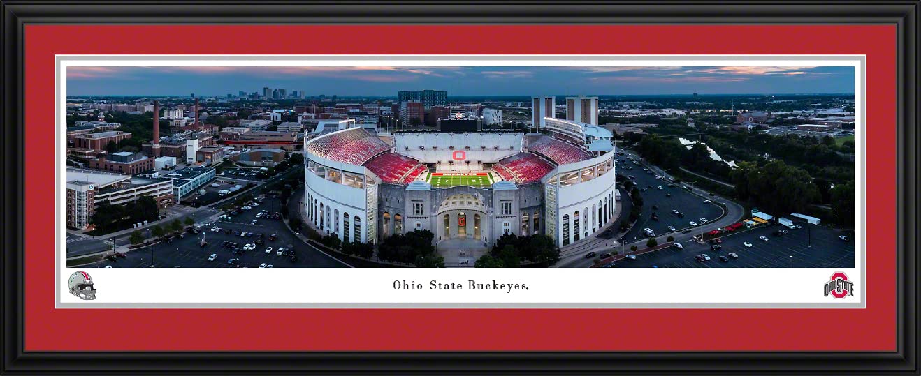 Amazon.com: Ohio Stadium - 44x18-inch Double Mat, Deluxe Framed