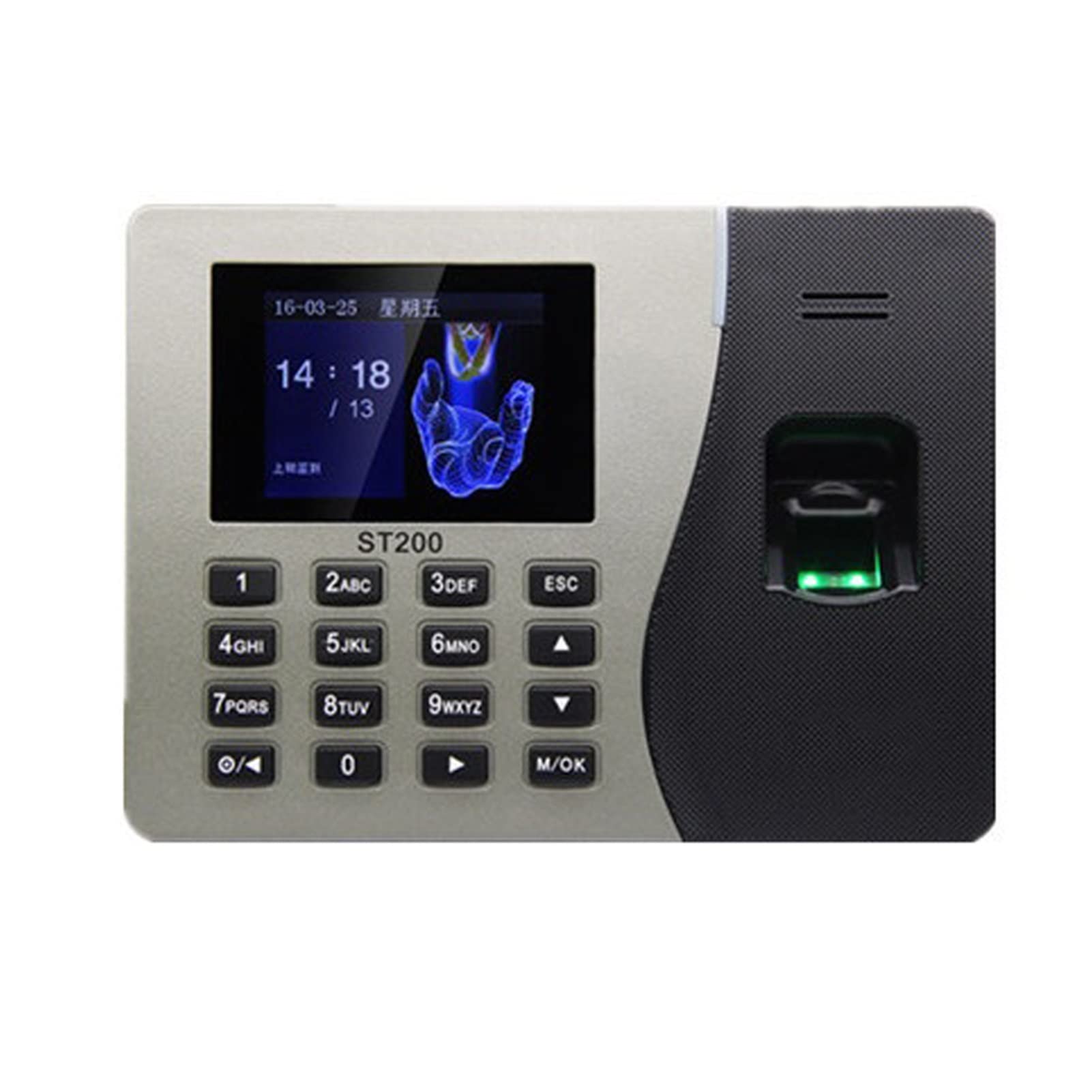 Macchina per le presenze ST200. Orologi temporali for impiegati Fingerprint PASSWORD PASSWORD MACCHINA MACCHINA IN ANDIORI E OUT MACCHINA MACCHINA MACCHINA Forniture per ufficio
