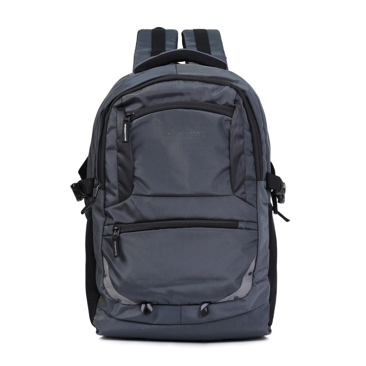 Lightweight Polyester Backpack for Men & Women | 3 Spacious Compartments Front Zipper & Side Pockets | Travel Work Shopping Bag-picture-22