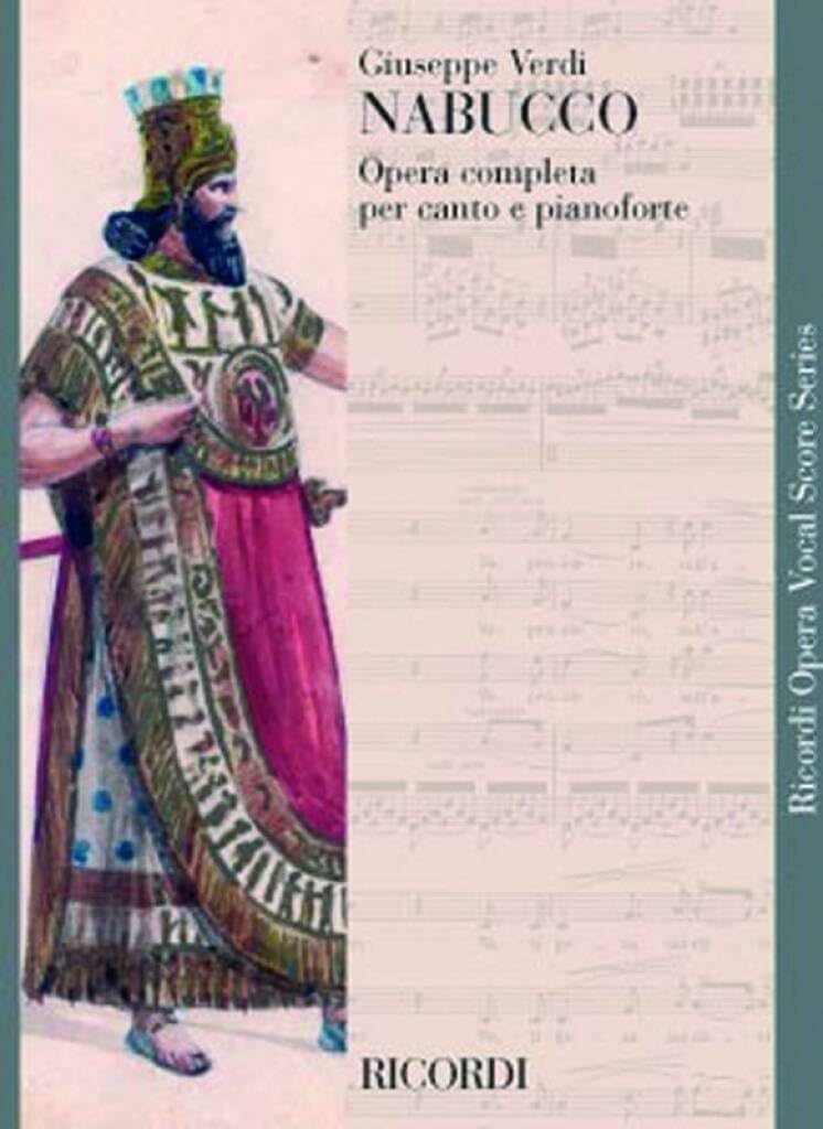 Nabucco Giuseppe Verdi Vocal and Piano Reduction Vocal Score Rico