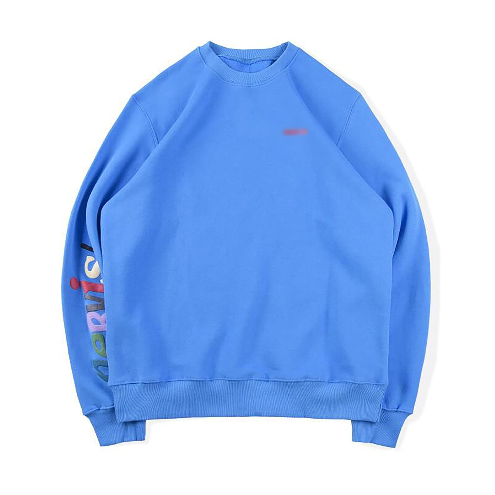 G&F Unisex Kanye Maglione Cotone Hip Hop Girocollo Appassionati Rapper Felpe con Cappuccio (Color : Blue, Size : Small)