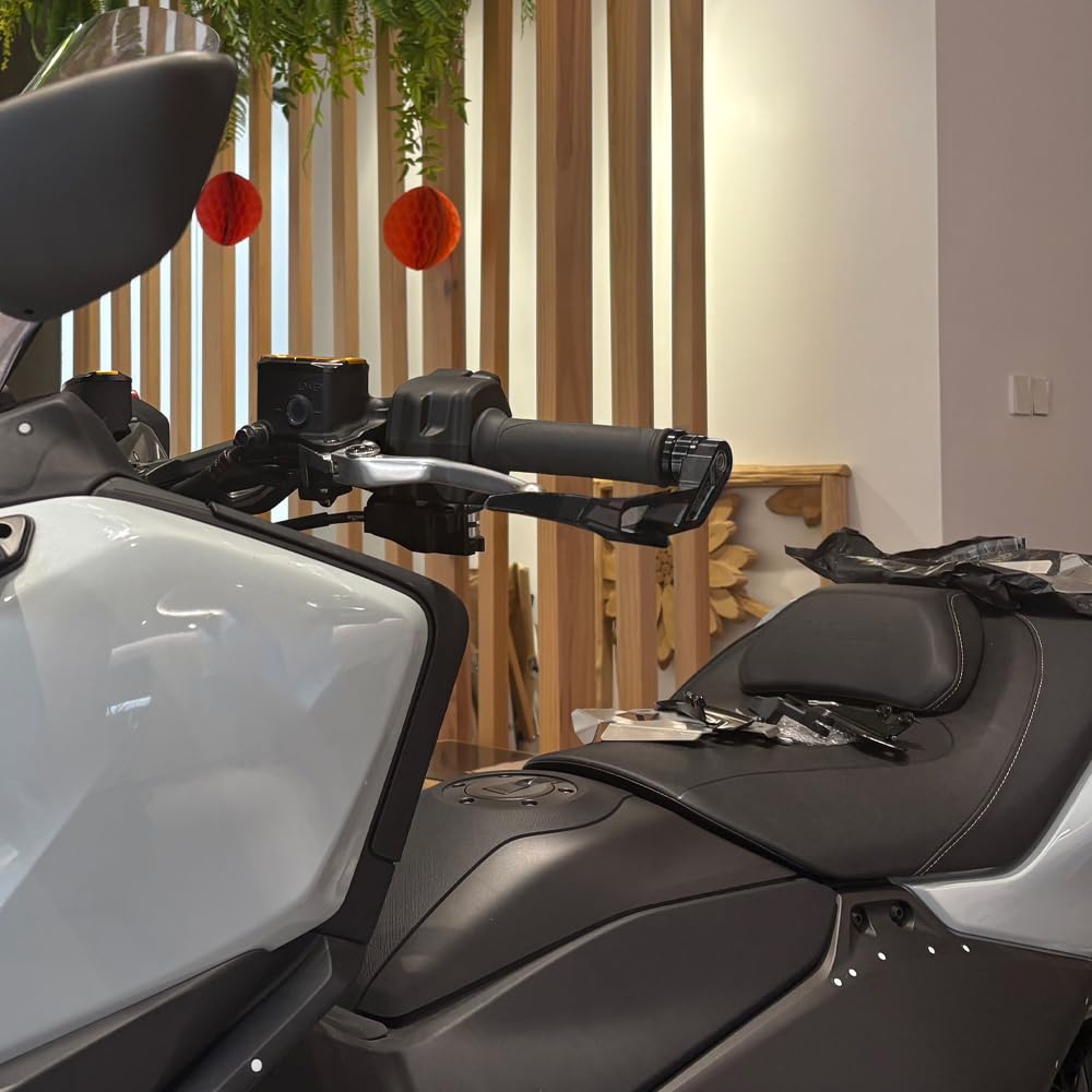 Für XMAX300 Xmax 125 250 300 400 2017-2022 2023 2024 2025 2026 Motorrad-Handschutz Handprotektor Lenker-Sturzschutz Brems- und Kupplungsschutz Lenkerenden-Schutz Zubehör (Schwarz)