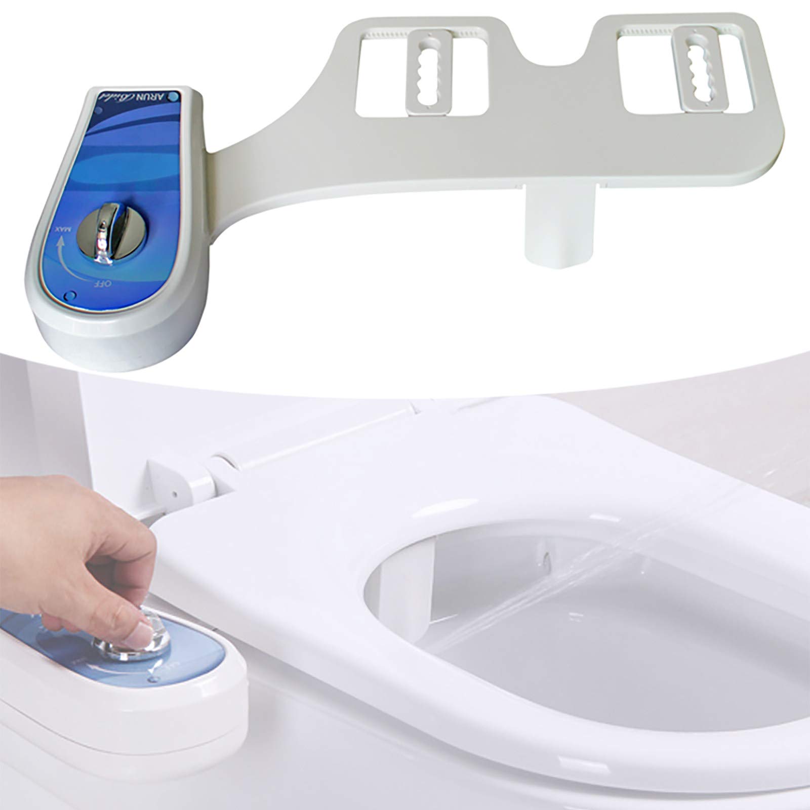 Produktbild von YUENFONG Bidet Aufsatz Für Toiletten, Nicht Elektrisches Ultra Sli Bidet, Einstellbarer