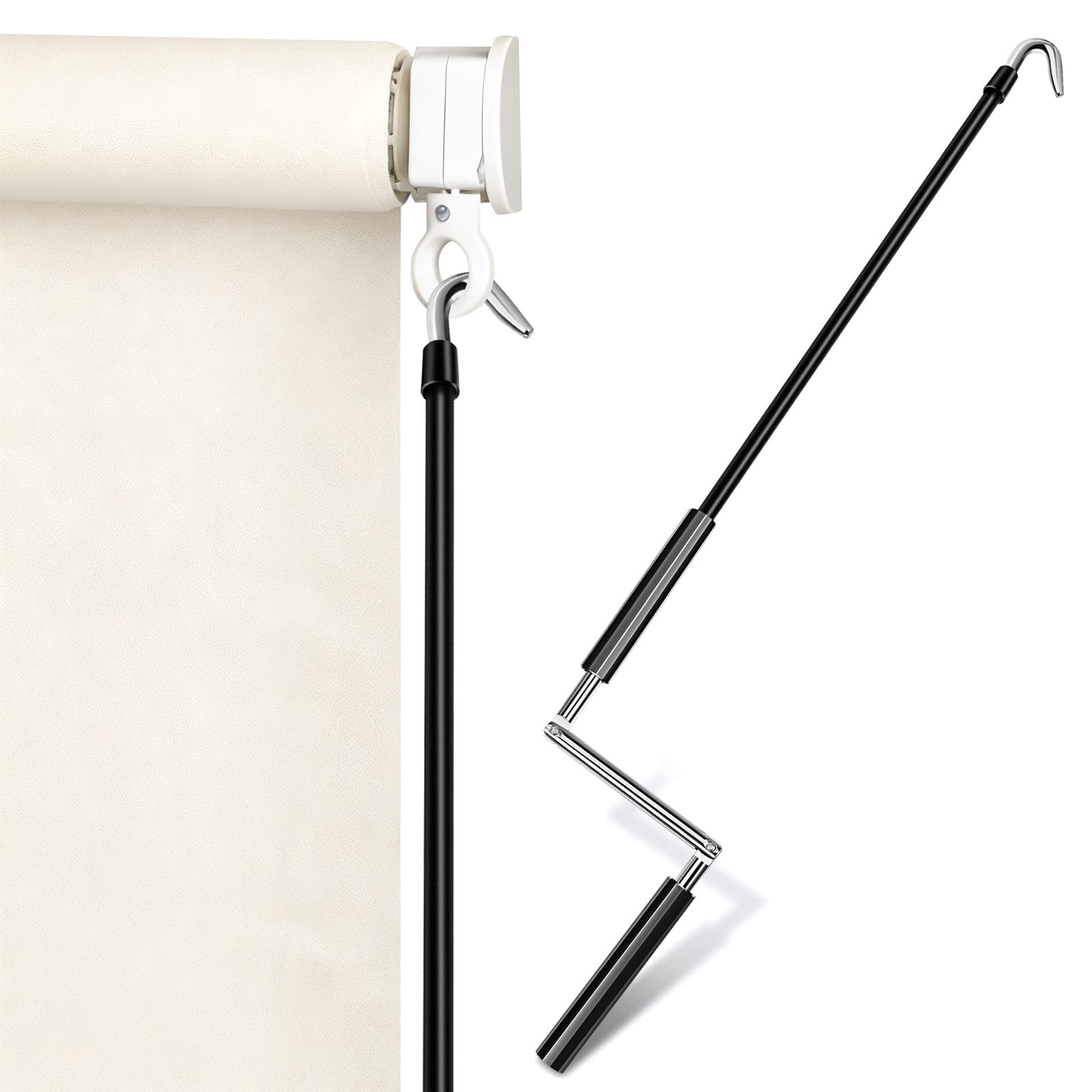 Manovella per Sole in Metallo per Camper e Patio Bacchetta Manuale Telescopica per Tende da Sole Retrattili e Pensiline Utensile Robusto per Ombreggiature Esterni