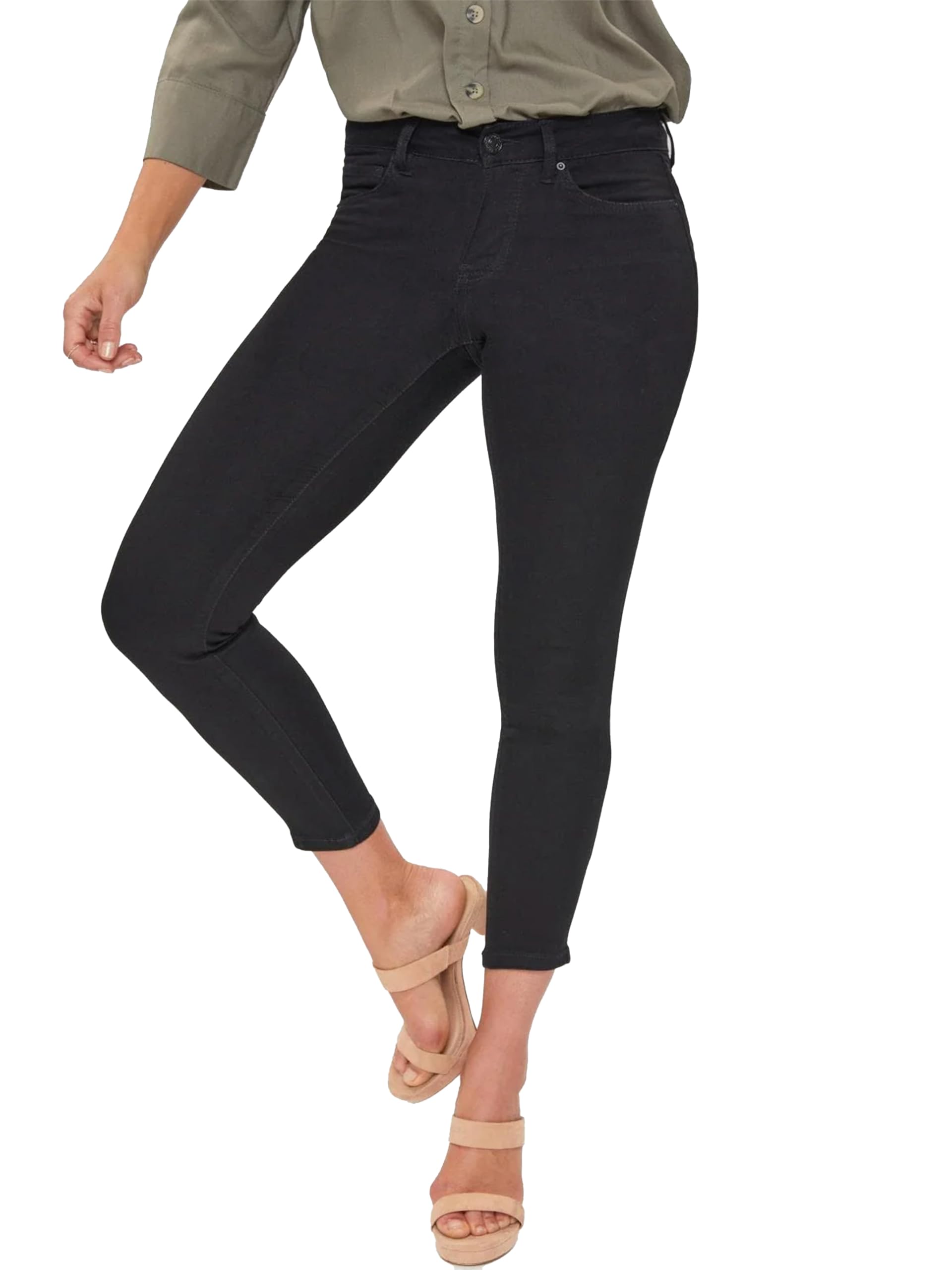 Royalty For Me Womens Women's Petite Hyperdenim Super Stretchy Essential Jean