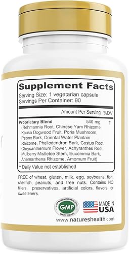 Miniatura 3 de Nature's Health Suplemento de limpieza de hígado y riñón  Fórmula de Rehmannia  Desintoxica naturalmente y aumenta la vitalidad  90 cápsulas