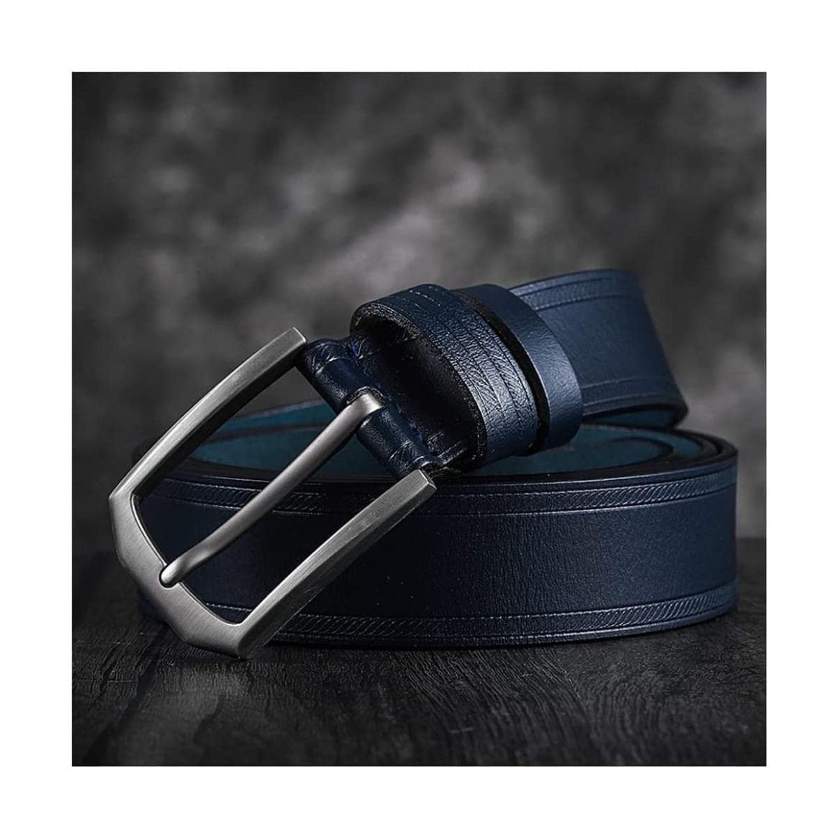 Ceinture à la mode Ceinture simple pour hommes 100% cuir ceintures classiques avec alliage boucle ardillon ceinture hommes jeans décontractés vêtements de travail ceinture 33mm largeur Confortable