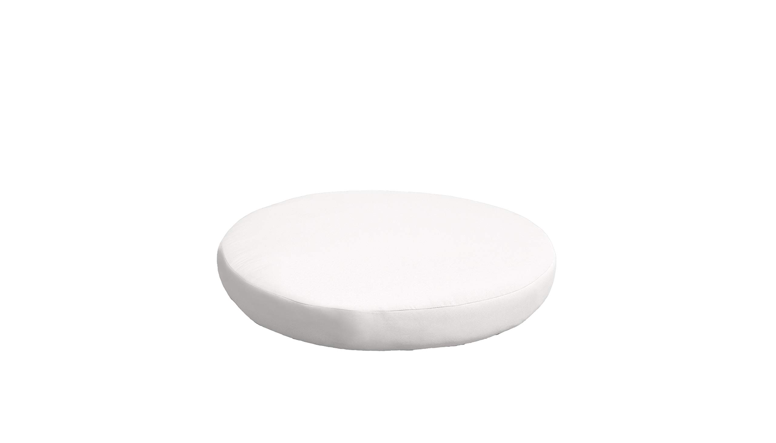 TK Classics Cover for Round Ottoman Cushions 6 inches thick in Aruba (Cushions Not Included)