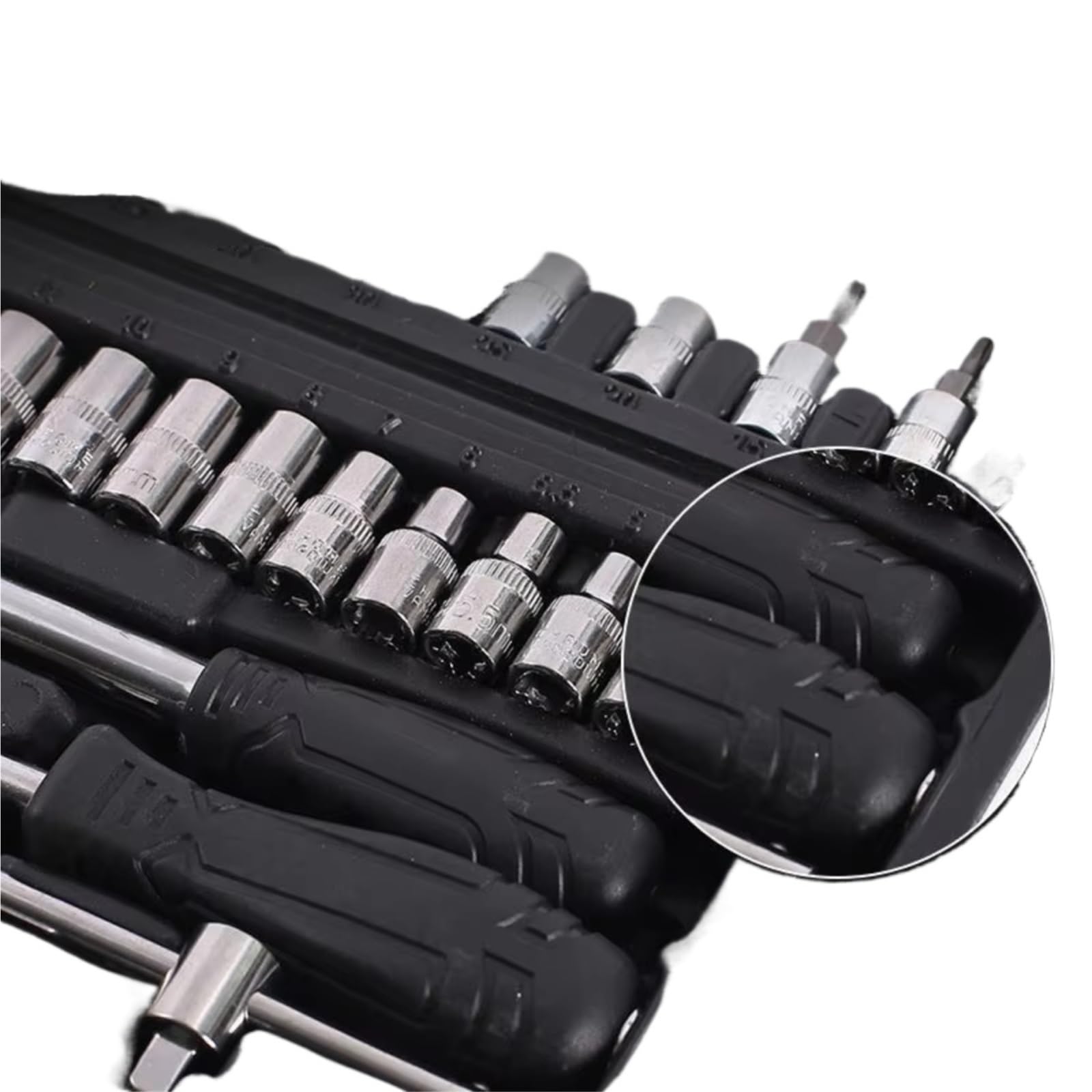 Maletín herramientas multiusos Kit Herramientas Reparación De Automóviles Llave Dinamométrica Trinquete Juego De Llaves De Destornillador Combinación Para Bicicleta Y Coche 46 Piezas
