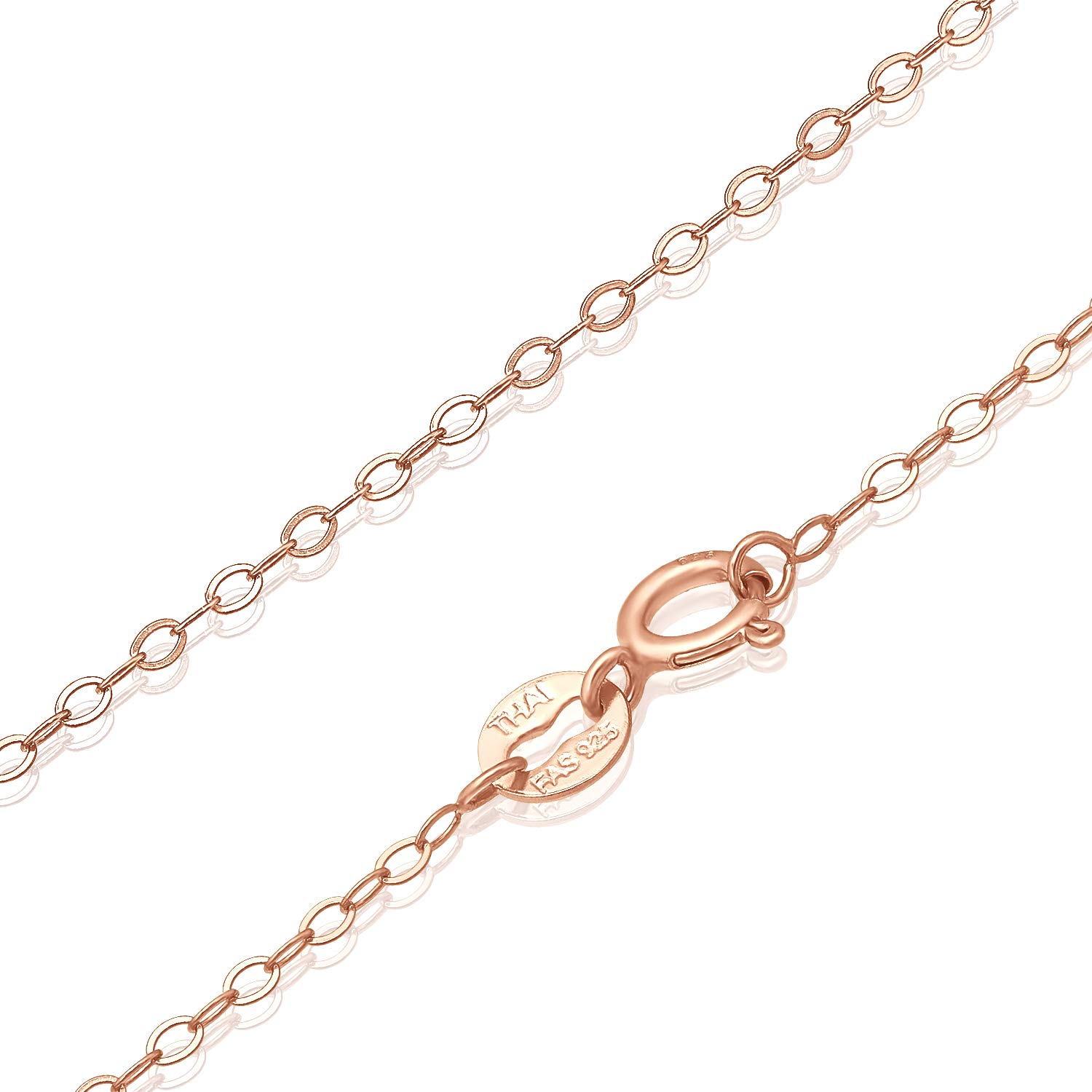 Sterling Silver 1mm Thin Delicate Flat Cable Chain Necklace Review