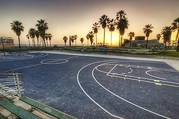 Amazon Co Jp A3 ポスター ロサンゼルスカリフォルニア州夜遊び場バスケットボールマークアップ手のひら 壁紙ウォールステッカーポスター A3 4x297mm Diy 工具 ガーデン