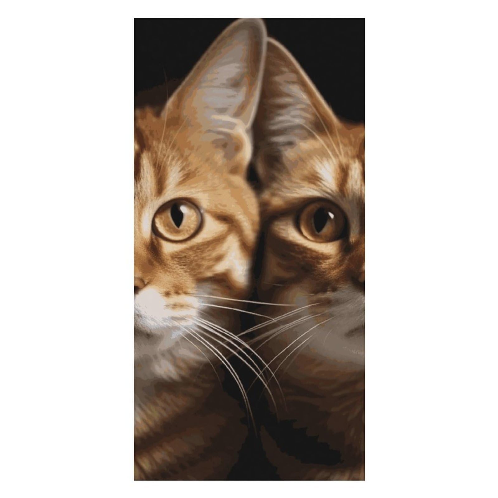 Cats Beach Towel Extremely Soft Oversized Towels Lightweight Sports Absorbent Bath Towel Suitable 160"x80" for Swimming Camping Beach