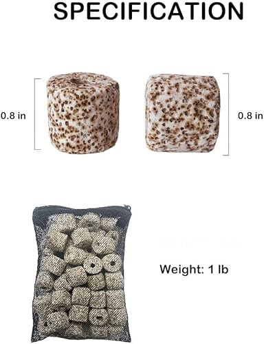 Miniatura 3 de J-star 18 piezas de medios de filtro de acuario de 1.41 pulgadas, medios biológicos ecológicos para filtro de acuario, bolas bio para filtro de