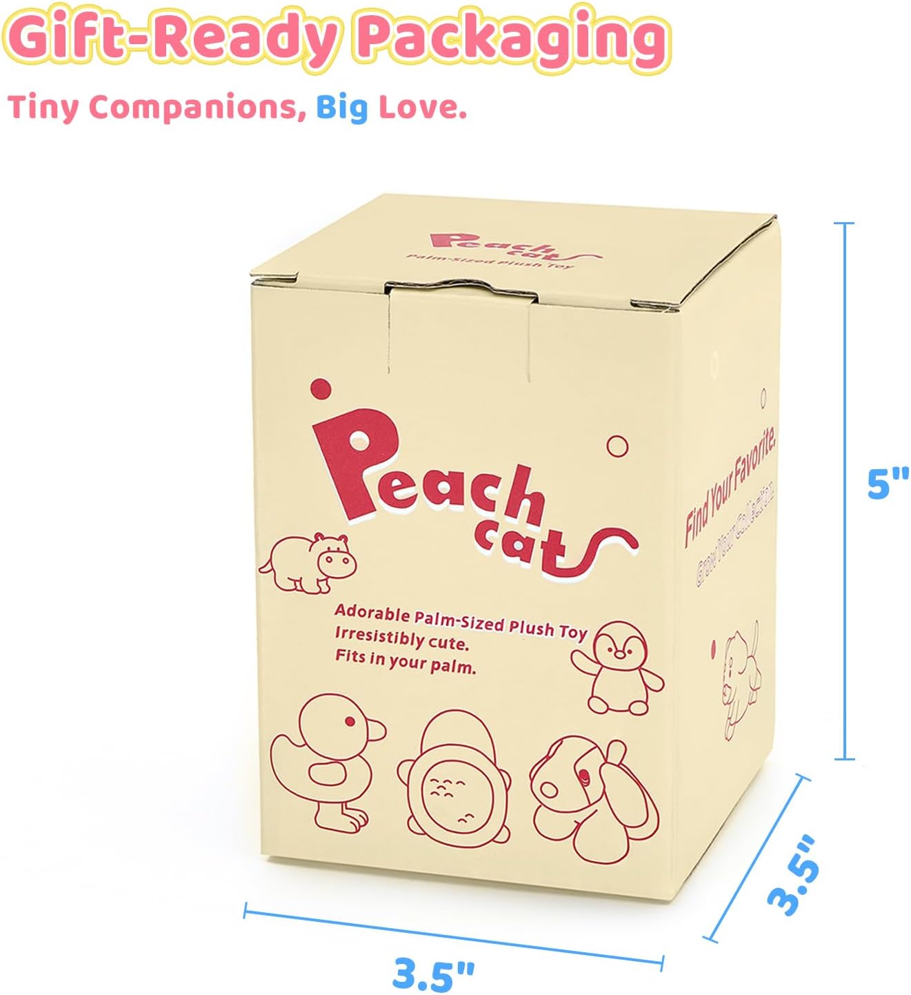 PEACH CAT Dachshund Dog Stuffed Animal Cute Plushies Small Puppy Plush Toys Birthday Gifts for Kids - Image 3