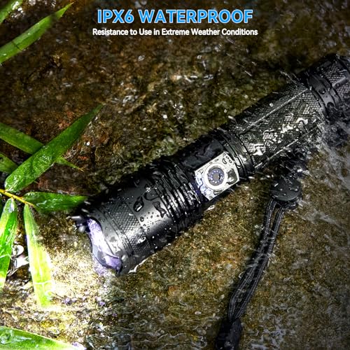Sigoobal M110 Flashlights High Lumens, 990000 Lumens Led Flashlight Rechargeable, 5 Modes, Adjustable Beam & 12H Running Time thumb #6
