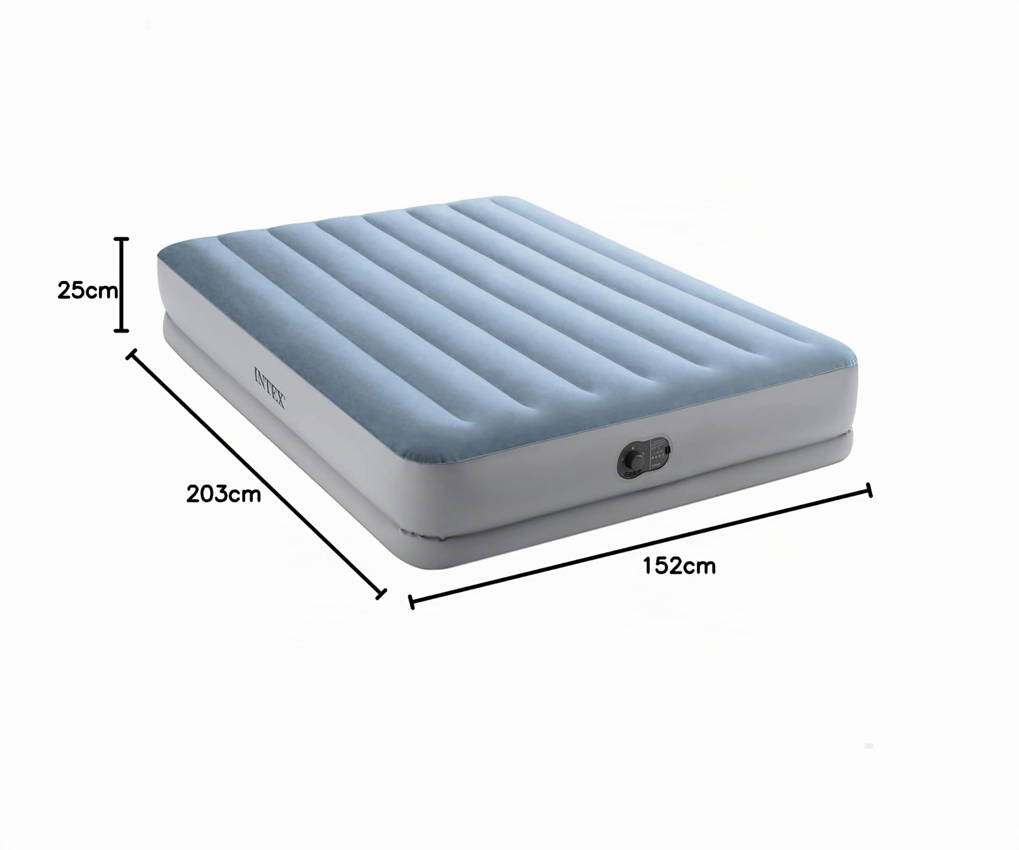 Intex 64159 Colchón Hinchable Doble, con Bomba IEléctrica USB Integrada & Classic Downy Dura-Beam - Colchón Hinchable, 99x191x25cm