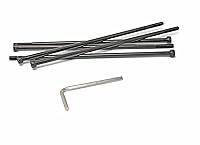 Vista 118 de iexcell Juego de 50 tornillos M4 x 20/25/30/35/40 de acero de aleación de grado 12.9, acabado de óxido negro