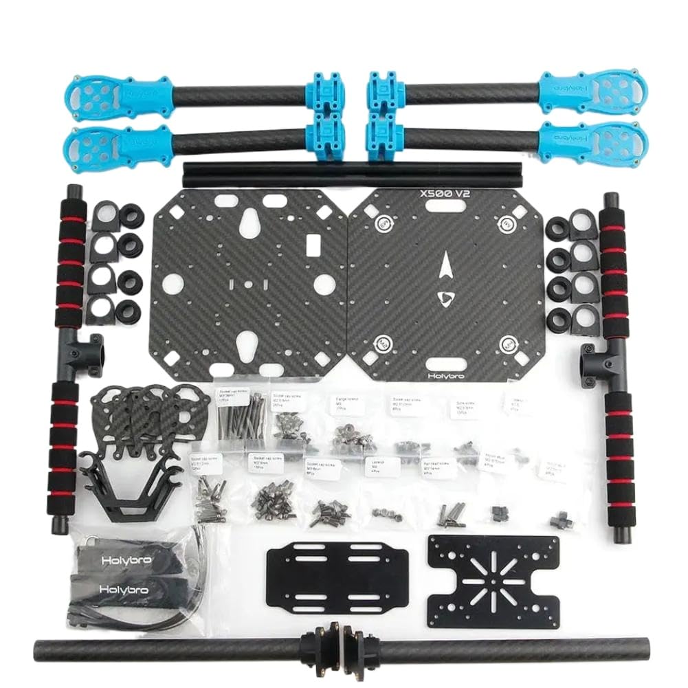 Kit telaio drone FPV compatibile con - X500 V2 passo 500mm fibra di carbonio ARF 2216 KV920 motore brushless BLHeli S 20A ESC 1045 elica(X500 V2 Frame Kit)