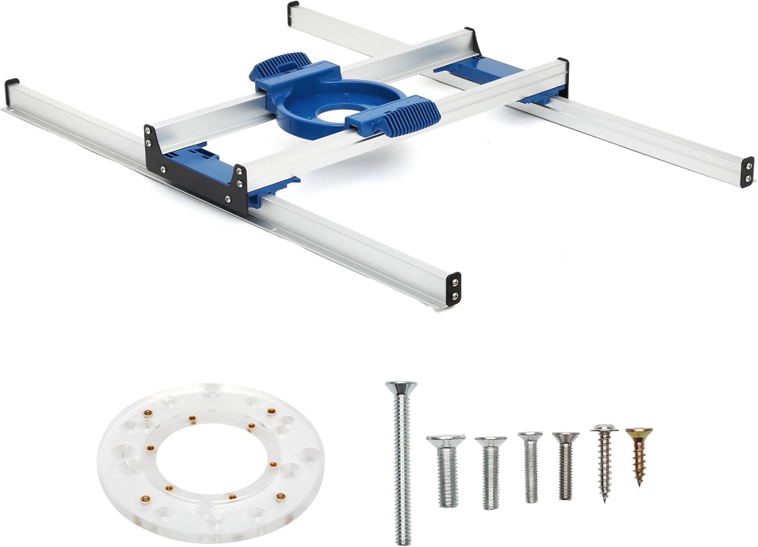 Slab Flattening Router Sled - Professional Slab Flattening Jig fits Most Woodworking Routers, DIY Woodworking Router Sled for Wooden Slabs & Resin Projects