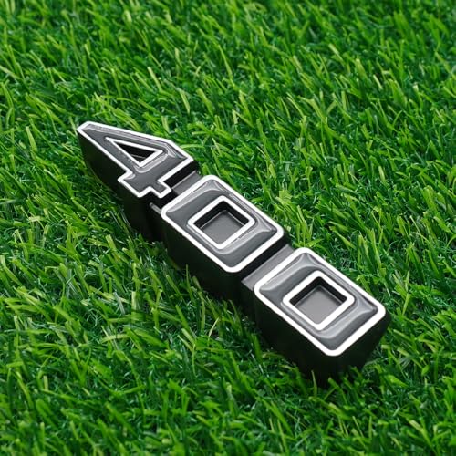 Image of Right & Left Rocker Panel Badge 3D Metal Emblems Nameplate Replacement for 3986990 1971-1975 inch400 inch 2Pc (Chrome Black)