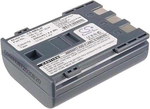 VI VINTRONS Batería de 600mAh para Canon Powershot S70, PowerShot S80