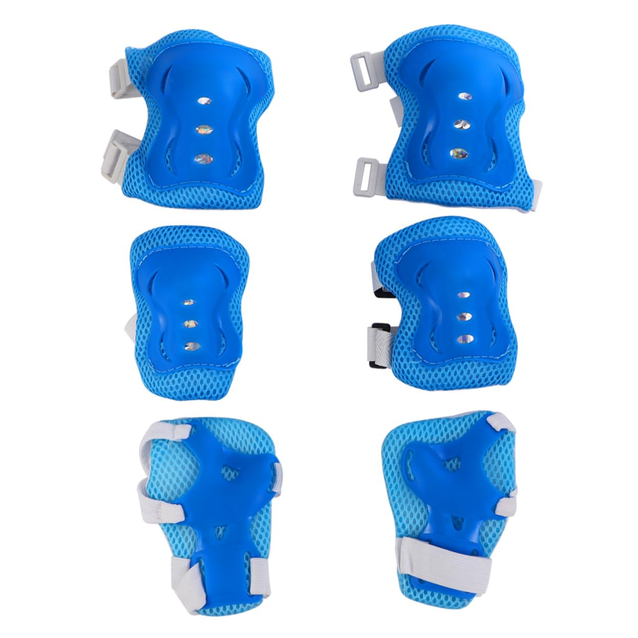 SUPVOX Roller Skate Protective Gear Kit 6pc Cycling Elbow Knee Wrist Guards for Boys and Girls Girls Boys Ages 4-16