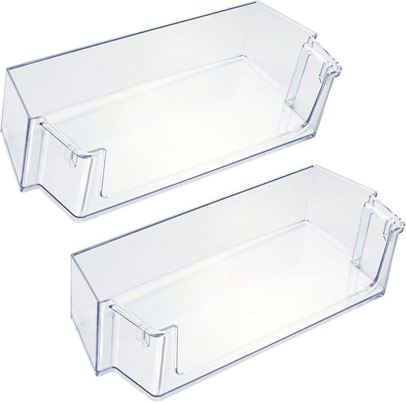 2 Pcs W11239961 Refrigerator Door Shelf Bin Compatible with Whirlpool | Upgraded W10900538 Refrigerator Door Shelf Replace 4591452, AP6333410, PS12578777, EAP12578777 Fridge Side Door Bin, Vanshly